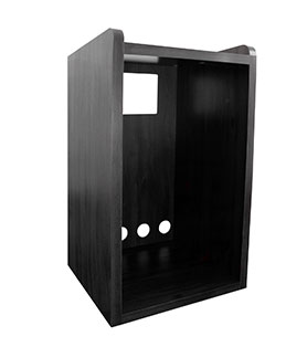 Tatung KDRC-48 Refrigerator Microwave Cabinet Black